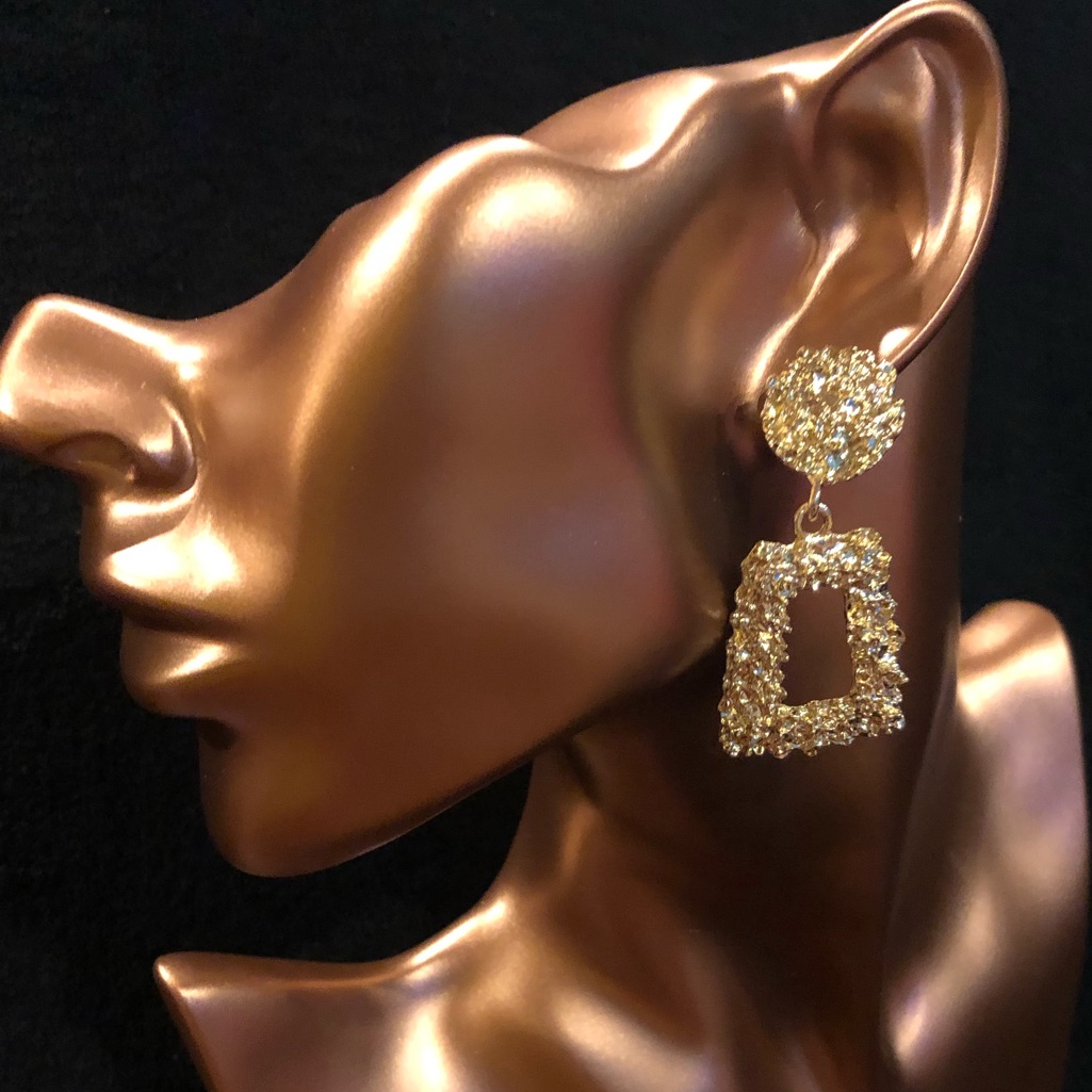 Buy 1 Get 1 Free Gold Dangle Stud Earring